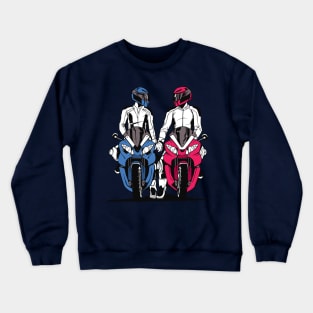 valentines day motorcycle Crewneck Sweatshirt